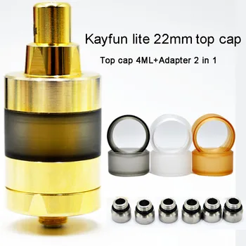 Acrylic PC/PEI Replacement 4ML Capacity top cap bell cap and adapter 2 in 1 for kayfun lite 22mm RTA box Free shipping 
Acrylic PC/PEI Replacement 4ML Capacity top cap bell cap and adapter 2 in 1 for kayfun lite 22mm RTA box Free shipping