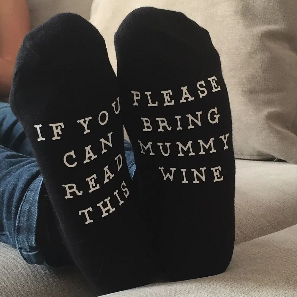 East Knitting ST07 IF YOU CAN READ THIS PLEASE BRING MUNNY WINE Fashion Funny Christmas Socks Cotton Women And Man Socks
East Knitting ST07 IF YOU CAN READ THIS PLEASE BRING MUNNY WINE Fashion Funny Christmas Socks Cotton Women And Man Socks