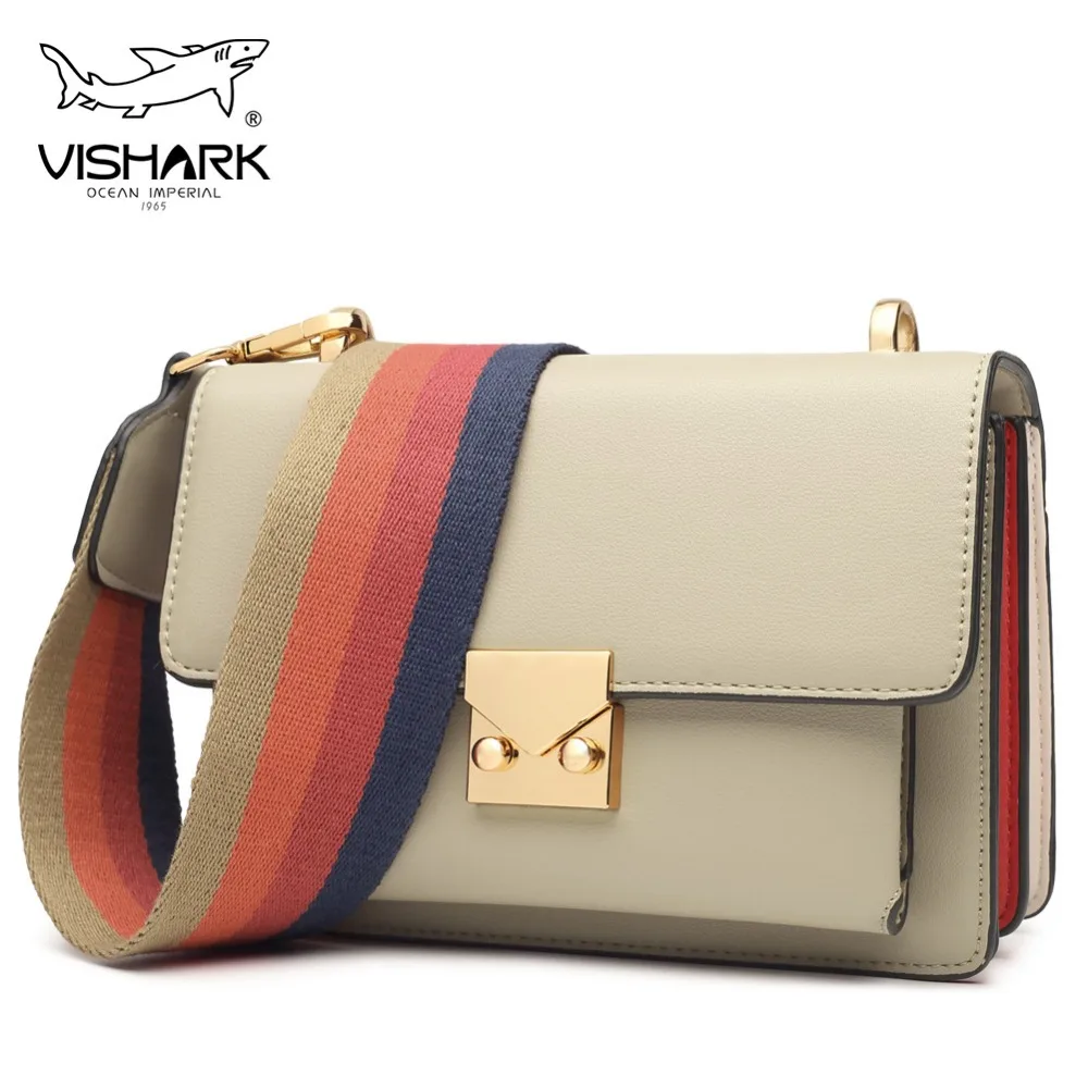 VISHARK Fashion Women Crossbody Bag with Shoulder Belt Three Color Leather Large Capacity Lady Female Best Gift in 2019 
VISHARK Fashion Women Crossbody Bag with Shoulder Belt Three Color Leather Large Capacity Lady Female Best Gift in 2019