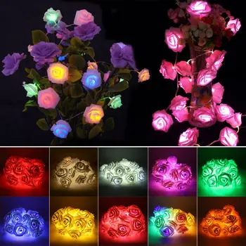 Multi-colored Rose String Light LED Festival Fairy Lights For Christmas Xmas Party Wedding Decoration
Multi-colored Rose String Light LED Festival Fairy Lights For Christmas Xmas Party Wedding Decoration
