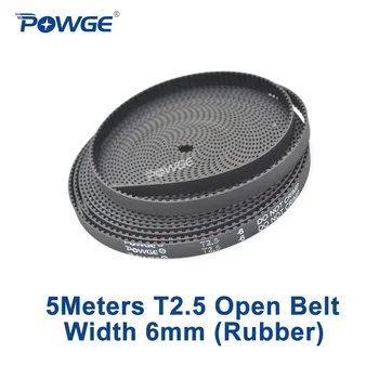 Neoprene 5Meters T2.5 Timing Belts width 6mm with fiberglass core T2.5 open ended Timing belt Free Shipping
Neoprene 5Meters T2.5 Timing Belts width 6mm with fiberglass core T2.5 open ended Timing belt Free Shipping