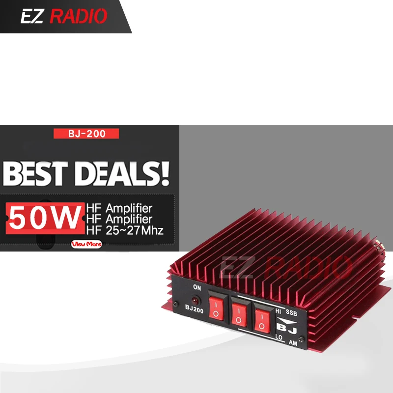 50W BaoJie BJ-200 Radio VHF Power HF Amplifier for Ham Radio Two Way Radio HF Transceiver Walkie Talkie Red Color
50W BaoJie BJ-200 Radio VHF Power HF Amplifier for Ham Radio Two Way Radio HF Transceiver Walkie Talkie Red Color