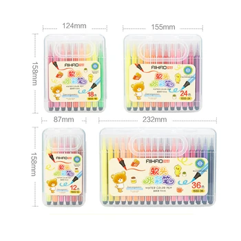 12/18/24/36 Colors Soft Brush Colored Pen Washable Watercolor Pens Drawing Set Safe Non-toxic Water Color Pens for Students
12/18/24/36 Colors Soft Brush Colored Pen Washable Watercolor Pens Drawing Set Safe Non-toxic Water Color Pens for Students