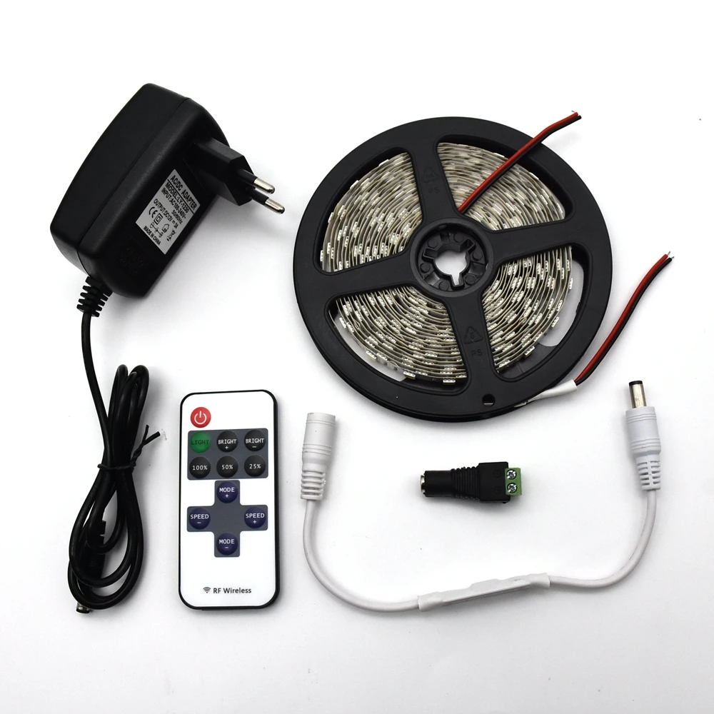 Indoor Outdoor Waterproof LED Tape 5050 SMD 60LEDs/M Flexible LED Light for TV Background Decoration with Remote and DC12V Power
Indoor Outdoor Waterproof LED Tape 5050 SMD 60LEDs/M Flexible LED Light for TV Background Decoration with Remote and DC12V Power