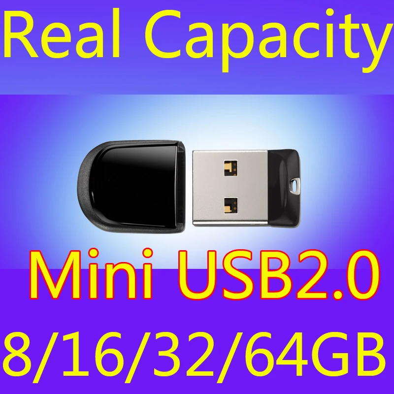 Tiny Gift 16GB Waterproof USB2.0 Pen Drive 1GB-8GB Metal Memory Storage Stick PC