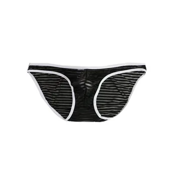 Transparent Men Sexy Briefs Mesh Breathable Mens Underwear Gay Swimwear Striped Bikini Low Waist Seamless Panties See Trough Hot
Transparent Men Sexy Briefs Mesh Breathable Mens Underwear Gay Swimwear Striped Bikini Low Waist Seamless Panties See Trough Hot
