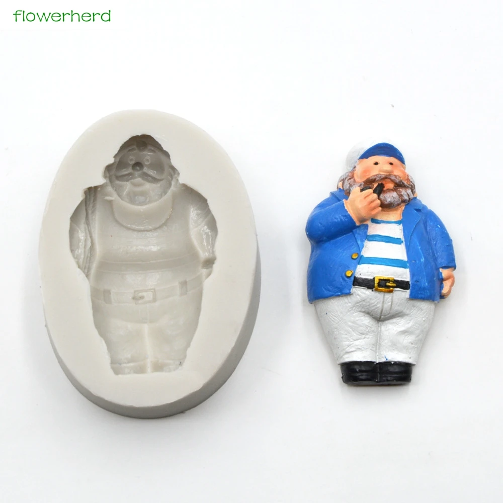 Marine Captain Silicone Mold Fondant Chocolate Candy Cake Topper Sugar Cake Decorating Tools Polymer Clay Craft for Bakers
Marine Captain Silicone Mold Fondant Chocolate Candy Cake Topper Sugar Cake Decorating Tools Polymer Clay Craft for Bakers