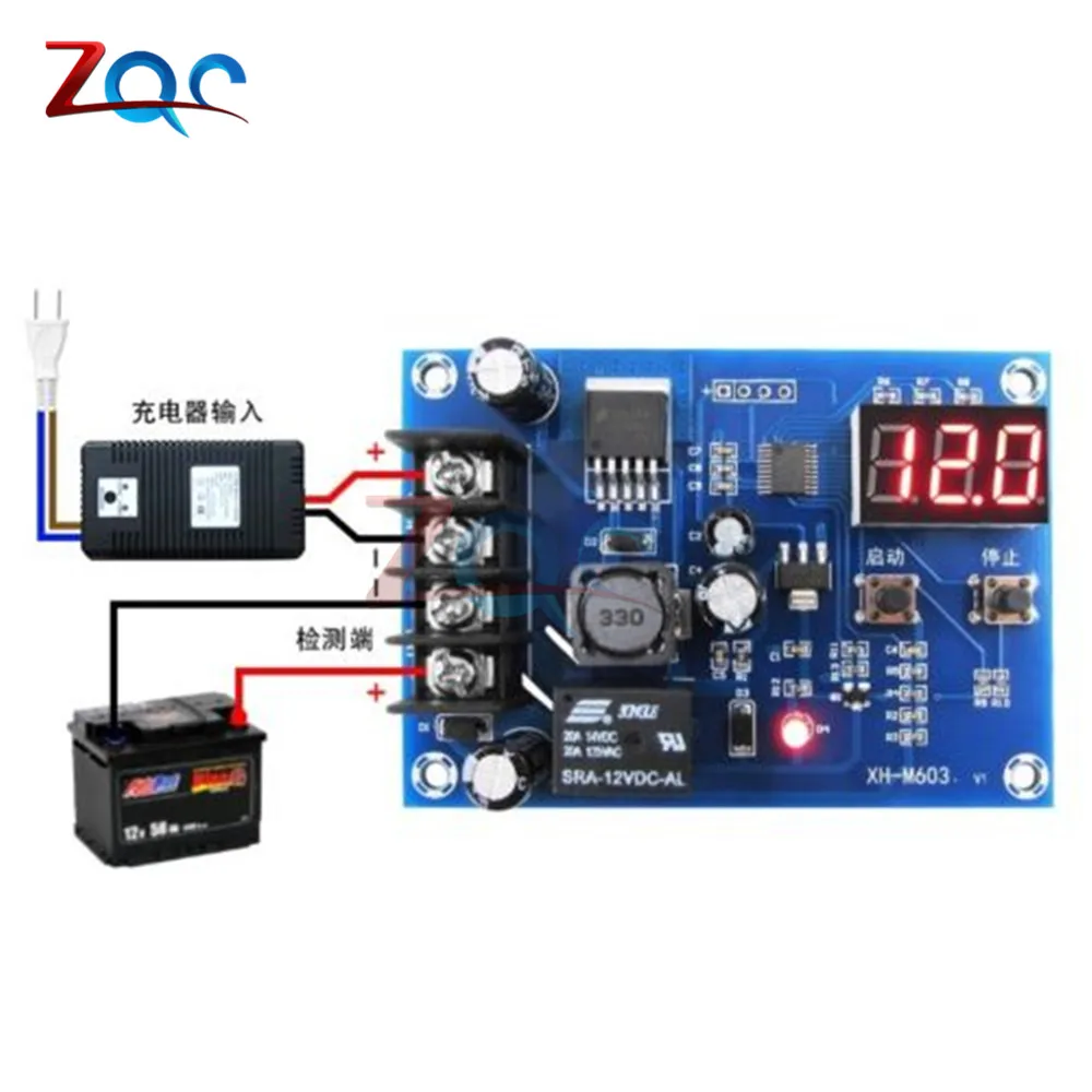 XH-M603 Charging Control Module 12-24V Storage Lithium Battery Charger Control Switch Protection Board With LED Display
XH-M603 Charging Control Module 12-24V Storage Lithium Battery Charger Control Switch Protection Board With LED Display
