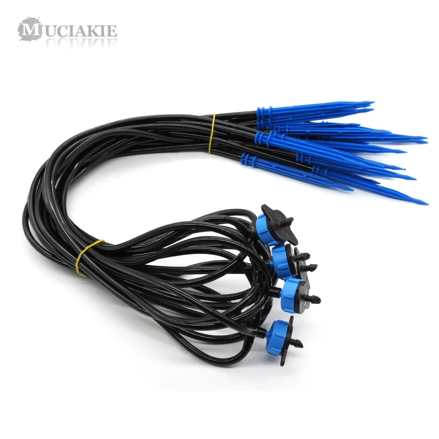 MUCIAKIE 20PCS 4-Branch Straight Dripper Kits with 8L 4L 2L/H Pressure Compensating Emitters with 1/8'' Tubing (3mm Hose)
MUCIAKIE 20PCS 4-Branch Straight Dripper Kits with 8L 4L 2L/H Pressure Compensating Emitters with 1/8'' Tubing (3mm Hose)