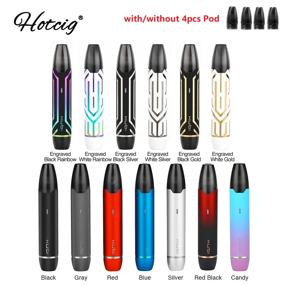 Original Hotcig Kubi Pod Vape Kit with 550mAh Built-in Battery & 1.7ml Refillable Pod E-cigarette Kit Vs Minifit / Drag Nano
Original Hotcig Kubi Pod Vape Kit with 550mAh Built-in Battery & 1.7ml Refillable Pod E-cigarette Kit Vs Minifit / Drag Nano