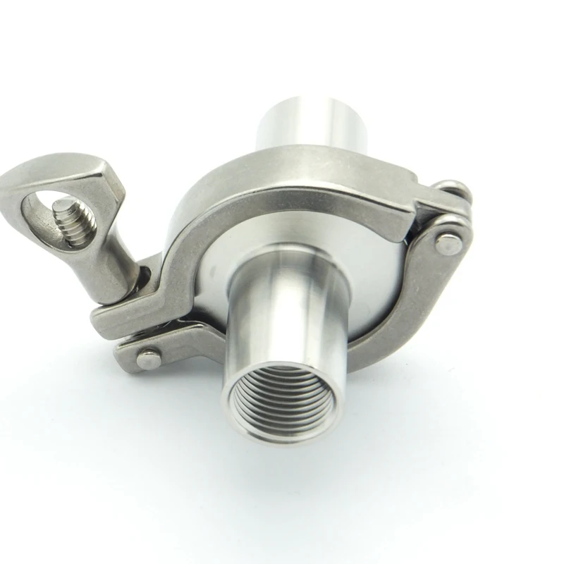304 Stainless Steel Sanitary Pipe Fitting Set 1/2" NPT Female Thread Ferrule + 1.5" Tri Clamp + Silicon Gasket For Home Brew
304 Stainless Steel Sanitary Pipe Fitting Set 1/2" NPT Female Thread Ferrule + 1.5" Tri Clamp + Silicon Gasket For Home Brew
