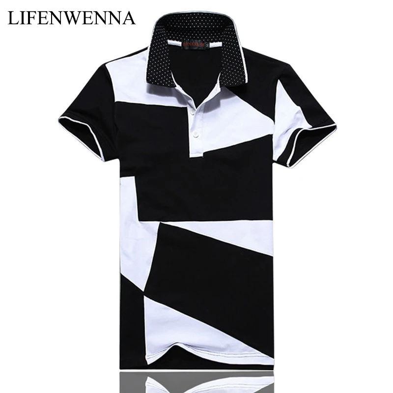 New Fashion Men's Polos Summer Black And White Stitching Short Sleeve Polo Men Slim Fit Mens Casual Cotton Polo Shirts 5XL 6XL
New Fashion Men's Polos Summer Black And White Stitching Short Sleeve Polo Men Slim Fit Mens Casual Cotton Polo Shirts 5XL 6XL