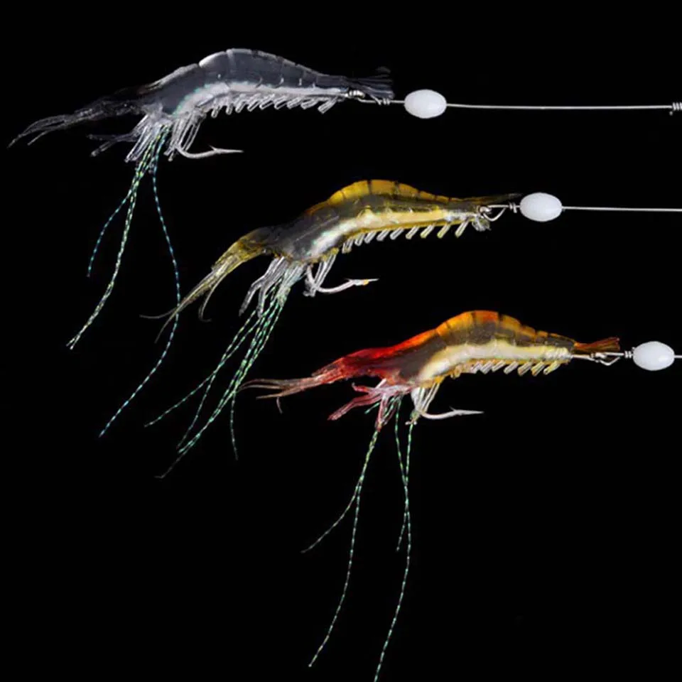 WALK FISH 3PCS Shrimp Soft Lure Artificial Fishing Bait Lot With Glow Hook Swivels Anzois Para Pesca Sabiki Rigs Fishing Lures
WALK FISH 3PCS Shrimp Soft Lure Artificial Fishing Bait Lot With Glow Hook Swivels Anzois Para Pesca Sabiki Rigs Fishing Lures