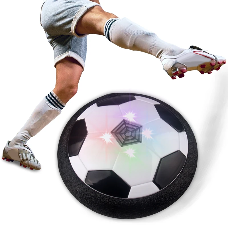 Image Air Power Soccer Football LED Light Flashing Ball Toys Disc Gliding Multi surface Hovering Football Game Gift for Kid Chidren