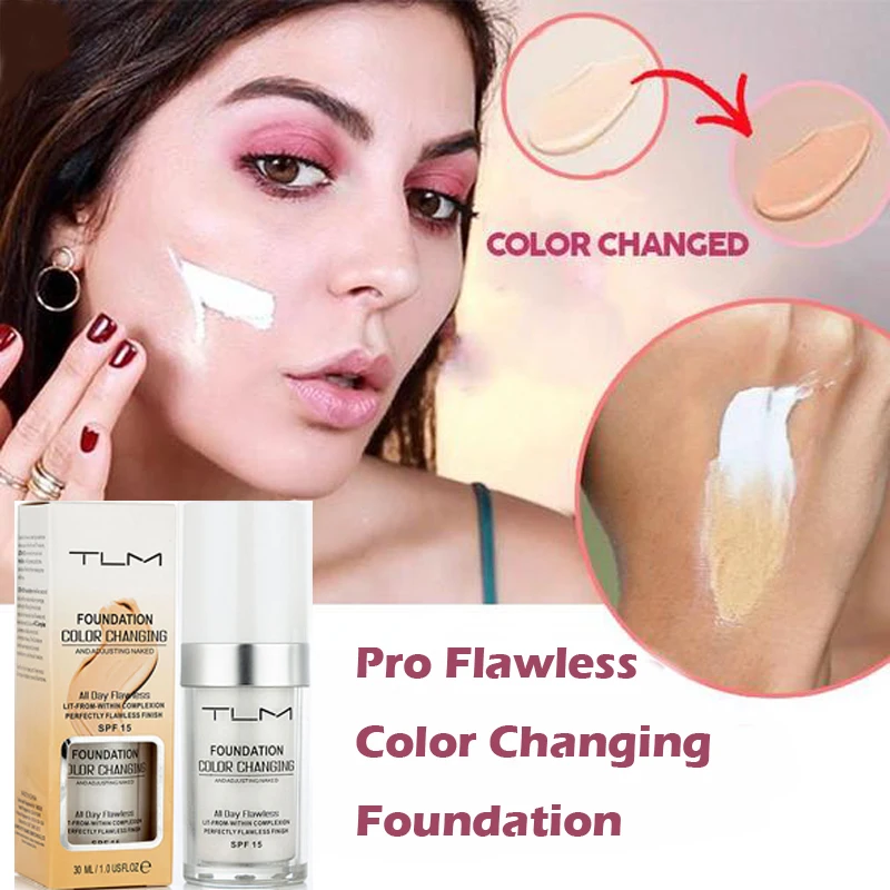 30ml TLM Color Changing Liquid Foundation Makeup Change To Your Skin Tone By Just Blending
30ml TLM Color Changing Liquid Foundation Makeup Change To Your Skin Tone By Just Blending