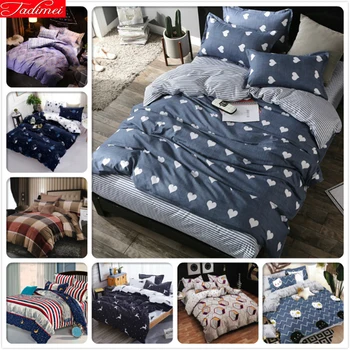 Fitted Sheet 4pcs Bedding Set Bed Linen Duvet Cover Kids Single Full Twin Queen King Size 1.35m 1.5m Bedlinen Pillow Quilt Case
Fitted Sheet 4pcs Bedding Set Bed Linen Duvet Cover Kids Single Full Twin Queen King Size 1.35m 1.5m Bedlinen Pillow Quilt Case