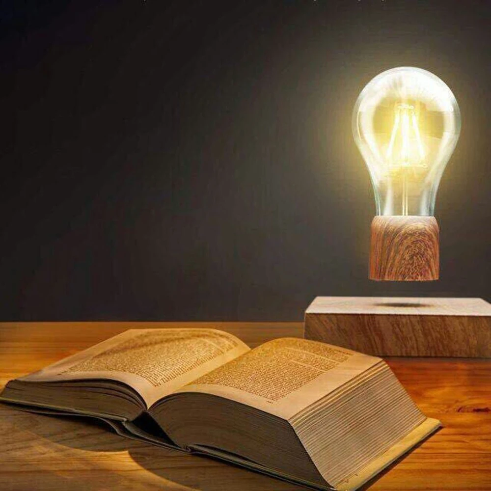 EU Plug Magnetic Levitating Light Bulb Desk Wood Grain Floating Lamp Unique Gift Home Office Room Small Night Light Decoration
EU Plug Magnetic Levitating Light Bulb Desk Wood Grain Floating Lamp Unique Gift Home Office Room Small Night Light Decoration