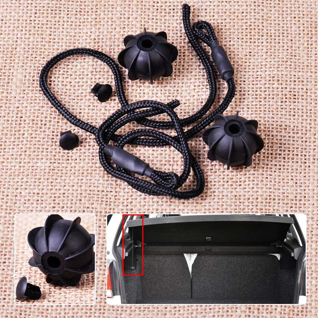 CITALL 2pcs Interior Rear Parcel Shelf String Tonneau Cover Strap Cord for VW Golf Mk5 Mk6 GTI Rabbit 1K6863447A 1K6863447A9B9
CITALL 2pcs Interior Rear Parcel Shelf String Tonneau Cover Strap Cord for VW Golf Mk5 Mk6 GTI Rabbit 1K6863447A 1K6863447A9B9