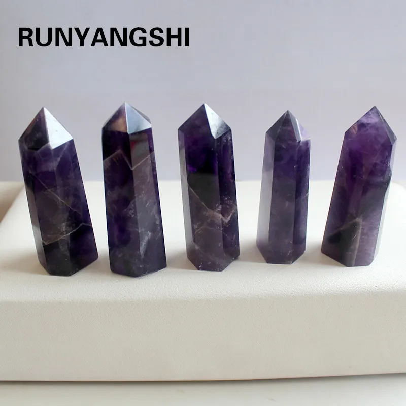 Purple and White Single Tip Stone Pillar Melting Refining Stone and Mineral Wholesale Factory Stone Drop Shipping RunyangshiZM31
Purple and White Single Tip Stone Pillar Melting Refining Stone and Mineral Wholesale Factory Stone Drop Shipping RunyangshiZM31