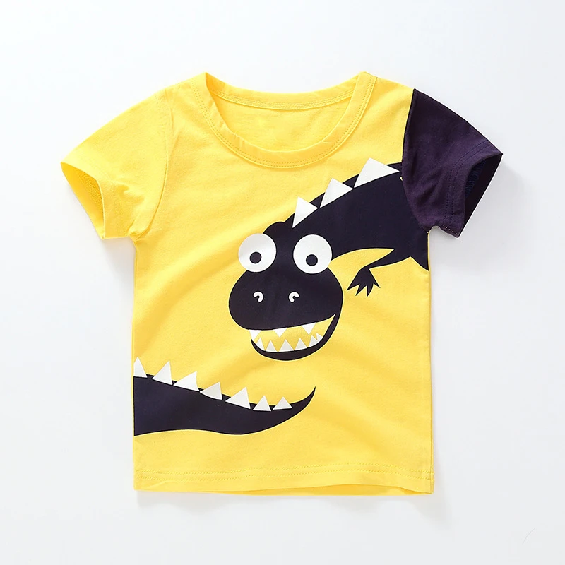 Fashion Summer Cotton Kids T Shirt Children Baby Boys Girls T-Shirts Clothes Toddler Tops Yellow Dinosaur 18M-8Y
Fashion Summer Cotton Kids T Shirt Children Baby Boys Girls T-Shirts Clothes Toddler Tops Yellow Dinosaur 18M-8Y