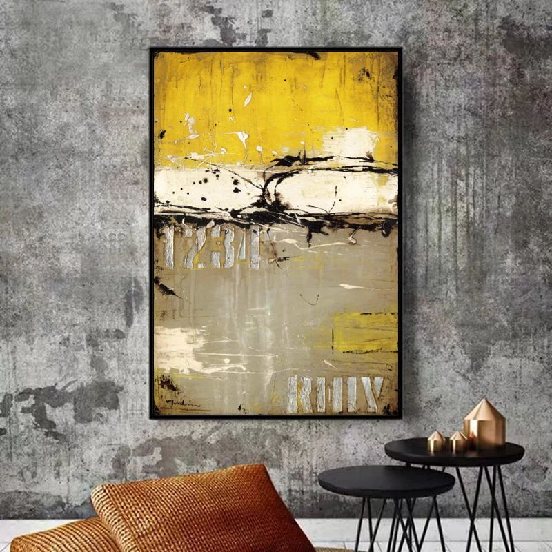 Modern Oil Pianting Posters and Prints Wall Art Canvas Painting Yellow Abstract Art Pictures for Living Room Home Decor No Frame
Modern Oil Pianting Posters and Prints Wall Art Canvas Painting Yellow Abstract Art Pictures for Living Room Home Decor No Frame