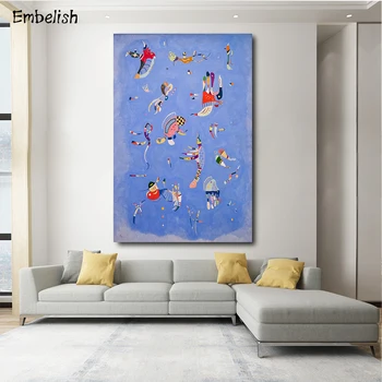 Embelish 1 Pieces Abstract Blue Artworks By Wassily Kandinsky Modern Home Decor Pictures For Living Room HD Canvas Paintings
Embelish 1 Pieces Abstract Blue Artworks By Wassily Kandinsky Modern Home Decor Pictures For Living Room HD Canvas Paintings