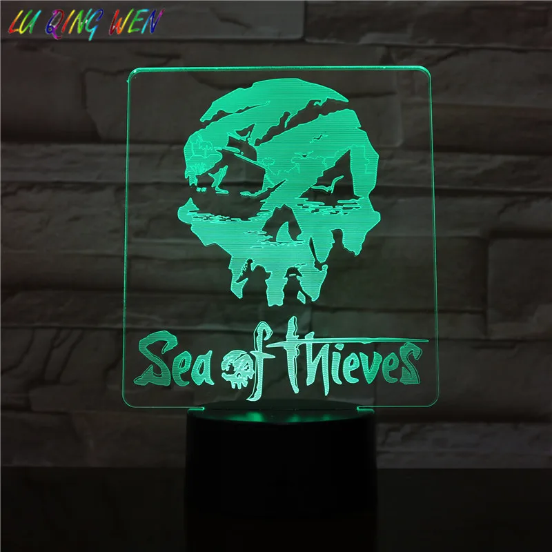Night Light Led Sign Sea of Thieves Action Adventure Game Friends Birthday Gift Room Decoration Sensor Light Table Lamp Skull
Night Light Led Sign Sea of Thieves Action Adventure Game Friends Birthday Gift Room Decoration Sensor Light Table Lamp Skull