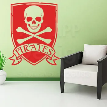 Fashion art design cheap vinyl home decoration Pirate flag wall sticker colorful house decor PVC seaman logo decals in rooms
Fashion art design cheap vinyl home decoration Pirate flag wall sticker colorful house decor PVC seaman logo decals in rooms