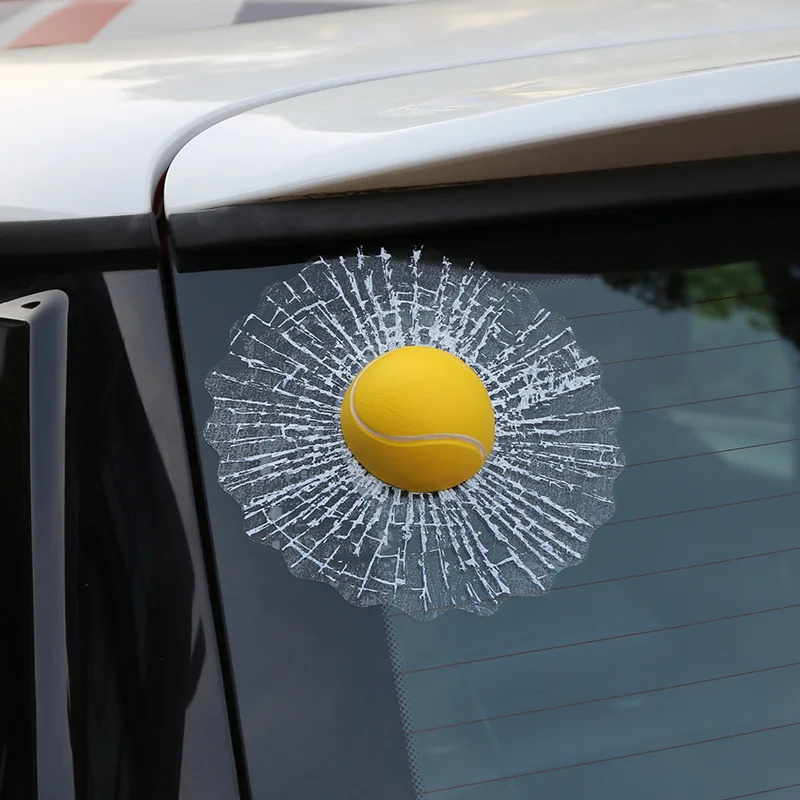 3D Car Stickers Funny Auto Car Styling Ball Hits Car Body Window Sticker Baseball Tennis Football Baseball Tennis Car Accessorie
3D Car Stickers Funny Auto Car Styling Ball Hits Car Body Window Sticker Baseball Tennis Football Baseball Tennis Car Accessorie