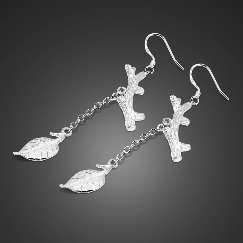 2019 925 silver Earring Branches and leaves Earrings For Women Jewelry Earings Girl long Earing new silver Jewelry
2019 925 silver Earring Branches and leaves Earrings For Women Jewelry Earings Girl long Earing new silver Jewelry
