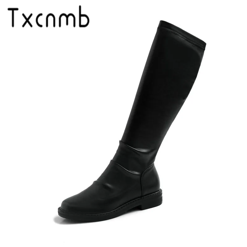 TXCNMB 2019 Western Boots Women Winter Autumn Genuine Leather Knee High Boots Square Low Heels Casual Shoes Woman Size 34-42
TXCNMB 2019 Western Boots Women Winter Autumn Genuine Leather Knee High Boots Square Low Heels Casual Shoes Woman Size 34-42