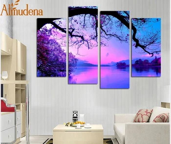 ALMUDENA 4 Pieces Canvas Paintings Printed Mountain Lake Natural Landscape Wall Art Picture Living Room Bedroom Home Decor
ALMUDENA 4 Pieces Canvas Paintings Printed Mountain Lake Natural Landscape Wall Art Picture Living Room Bedroom Home Decor