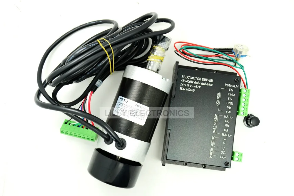 1Set 400W 48v 12000RPM Brushless Air-cooled DC Motor with Driver High speed Long
1Set 400W 48v 12000RPM Brushless Air-cooled DC Motor with Driver High speed Long