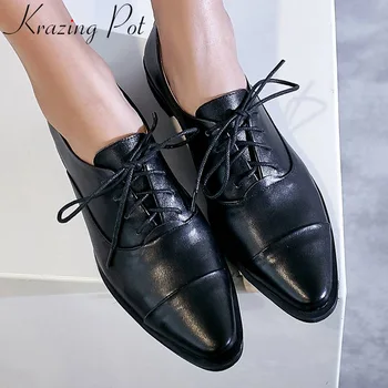 Krazing Pot Spring concise dating daily pumps large size cow leather low heels lace up mixed colors square toe casual shoes L10
Krazing Pot Spring concise dating daily pumps large size cow leather low heels lace up mixed colors square toe casual shoes L10