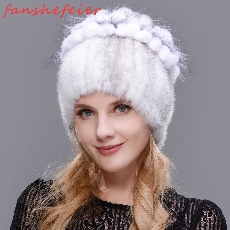 FANSHEFEIER Russian 2019 new female fur hat female winter ski hat warm earmuffs mink fur fox hat handmade free shipping
FANSHEFEIER Russian 2019 new female fur hat female winter ski hat warm earmuffs mink fur fox hat handmade free shipping