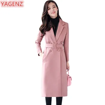 YAGENZ Women Windbreaker Jacket Long Section Spring Autumn Women's clothing Temperament High-quality Female Windbreaker Coat 605
YAGENZ Women Windbreaker Jacket Long Section Spring Autumn Women's clothing Temperament High-quality Female Windbreaker Coat 605