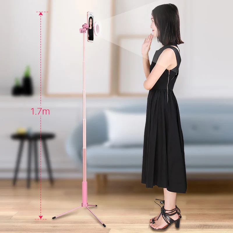 360 Rotation Bluetooth Selfie Stick Extendable Monopod with Built-in Bluetooth Remote Control for iPhone X/8P GalaxyS8 Xiaomi
360 Rotation Bluetooth Selfie Stick Extendable Monopod with Built-in Bluetooth Remote Control for iPhone X/8P GalaxyS8 Xiaomi