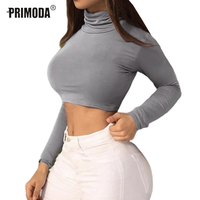Harajuku Women Long Sleeve Crop Tops Shirts Autumn Short T Shirts Solid Lumbar Turtleneck High Neck Streetwear Short Tops PR655G
Harajuku Women Long Sleeve Crop Tops Shirts Autumn Short T Shirts Solid Lumbar Turtleneck High Neck Streetwear Short Tops PR655G