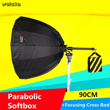 90CM Deep Mouth Parabolic Softbox + Reflective focusing Bracket Cross Rod Reflective Umbrella Anti-Easy installation CD50 T11
90CM Deep Mouth Parabolic Softbox + Reflective focusing Bracket Cross Rod Reflective Umbrella Anti-Easy installation CD50 T11
