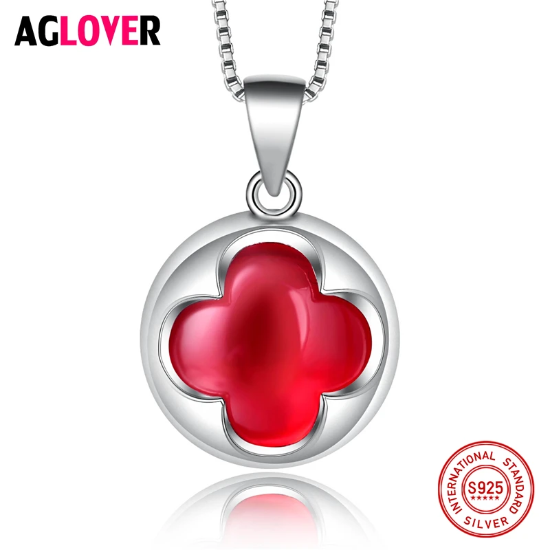 Genuine Real 925 Solid Silver Necklace 10mm CZ Clover Pendant Necklace Women Wedding Jewelry Three Color Options
Genuine Real 925 Solid Silver Necklace 10mm CZ Clover Pendant Necklace Women Wedding Jewelry Three Color Options