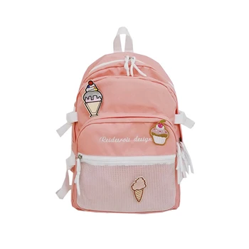 6PCS / LOT Letters Embroidery Backpack Girls High Capacity School Book Bag Ice Cream Applique Mesh Trave Bag
6PCS / LOT Letters Embroidery Backpack Girls High Capacity School Book Bag Ice Cream Applique Mesh Trave Bag