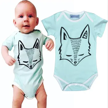 New Brands Baby Jumpsuits infant overall cute cartoon fox printed toddler girl romper kids clothes boys children clothing A184 
New Brands Baby Jumpsuits infant overall cute cartoon fox printed toddler girl romper kids clothes boys children clothing A184