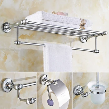 European Style Bathroom Hardware Hanging Copper Towel Rack Suit Wall Mount Chrome Finish Bathroom Hardware Set
European Style Bathroom Hardware Hanging Copper Towel Rack Suit Wall Mount Chrome Finish Bathroom Hardware Set