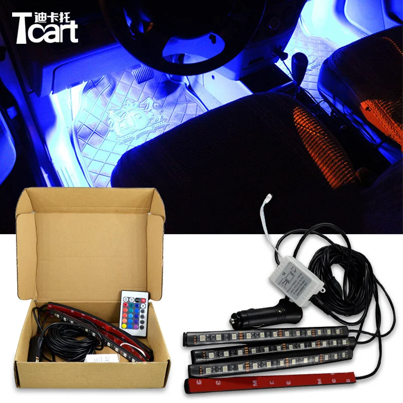 Tcart automobiles Decorative Atmosphere Lights Android iOS Phone APP Control RGB LED Strip lamp Car-styling Interior Light
Tcart automobiles Decorative Atmosphere Lights Android iOS Phone APP Control RGB LED Strip lamp Car-styling Interior Light