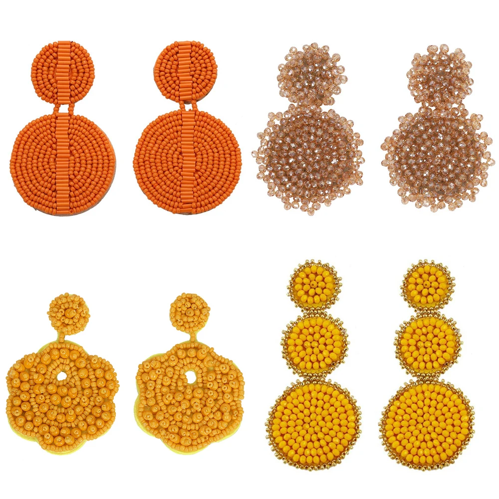 Best lady 2019 New Bohemian Crystal Beaded Earrings for Women Brand Design Wedding Jewelry Handmade Bead Drop Dangle Earrings
Best lady 2019 New Bohemian Crystal Beaded Earrings for Women Brand Design Wedding Jewelry Handmade Bead Drop Dangle Earrings