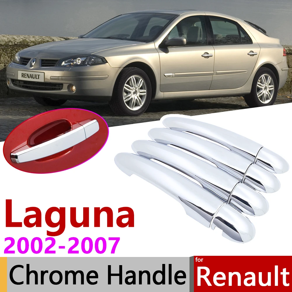 for Renault Laguna II X74 MK2 2002~2007 Chrome Exterior Door Handle Cover Car Accessories Stickers Trim Set 2003 2004 2005 2006
for Renault Laguna II X74 MK2 2002~2007 Chrome Exterior Door Handle Cover Car Accessories Stickers Trim Set 2003 2004 2005 2006