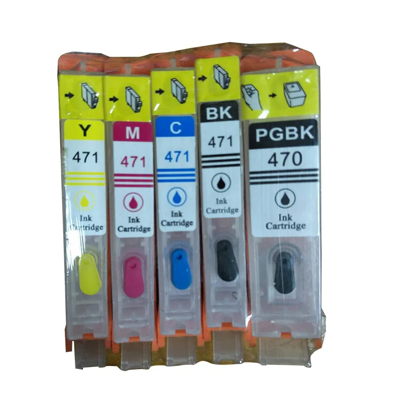 Многоразовый картридж 5pk для CANON 470 471, чернильный картридж с постоянным чипом для canon MG6840, MG5740, TS5040, TS6040, для принтеров CANON 470, 471, PGI-470
Многоразовый картридж 5pk для CANON 470 471, чернильный картридж с постоянным чипом для canon MG6840, MG5740, TS5040, TS6040, для принтеров CANON 470, 471, PGI-470