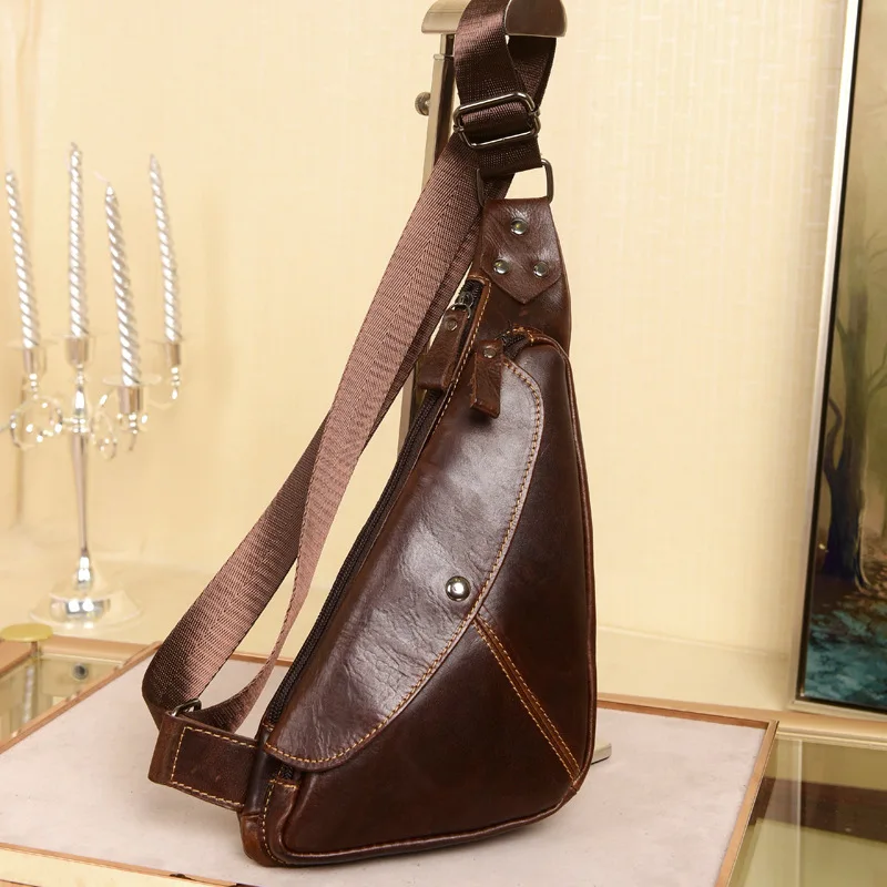 BYCOBECY High Quality Men Genuine Leather Chest Bag Cowhide Vintage Sling Back Pack Travel Fashion Cross Body Messenger Bags
BYCOBECY High Quality Men Genuine Leather Chest Bag Cowhide Vintage Sling Back Pack Travel Fashion Cross Body Messenger Bags