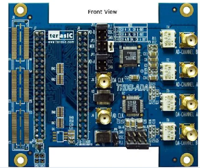 AD/DA module sub card THDB-ADA high speed data acquisition Match the DE2-115 DE0-NANO development board
AD/DA module sub card THDB-ADA high speed data acquisition Match the DE2-115 DE0-NANO development board