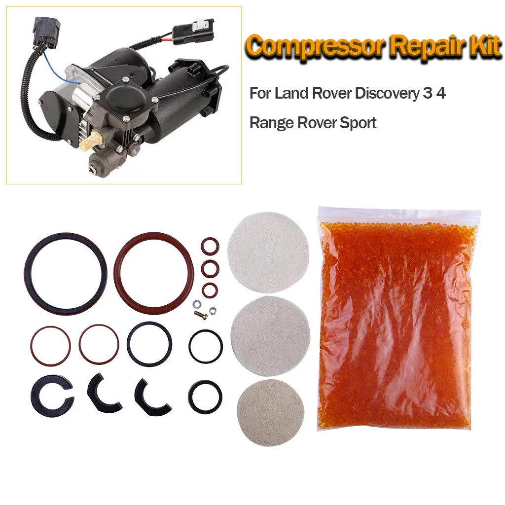 Full filter replacement Compressor Repair Kit for Land Rover Discovery 3 4 OEM SI-AT16006 improved design piston glide ring 8Z
Full filter replacement Compressor Repair Kit for Land Rover Discovery 3 4 OEM SI-AT16006 improved design piston glide ring 8Z
